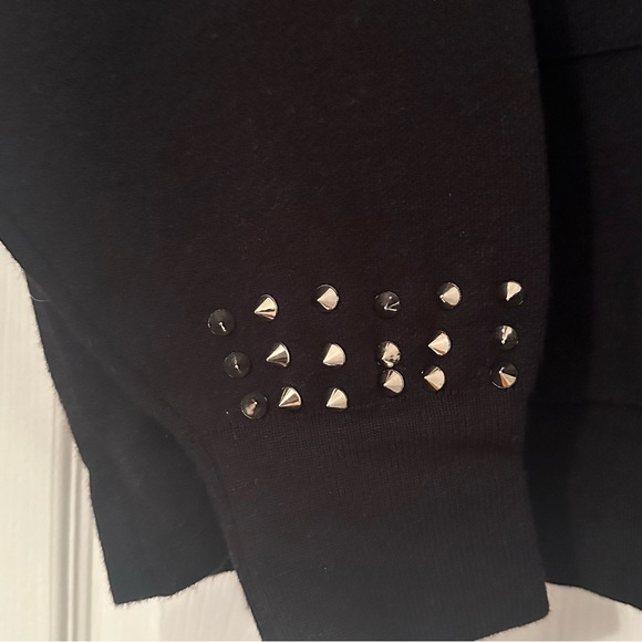 NWT Zara Studded Spike Black Hoodie - Picture 5 of 6